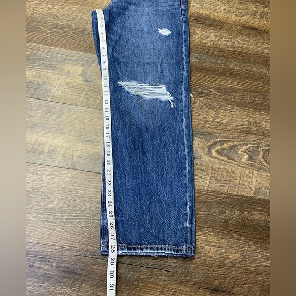 American Eagle Jeans Women's 4 Short Ex-Boyfriend Low Rise Denim Comfort Stretch - Picture 6 of 12